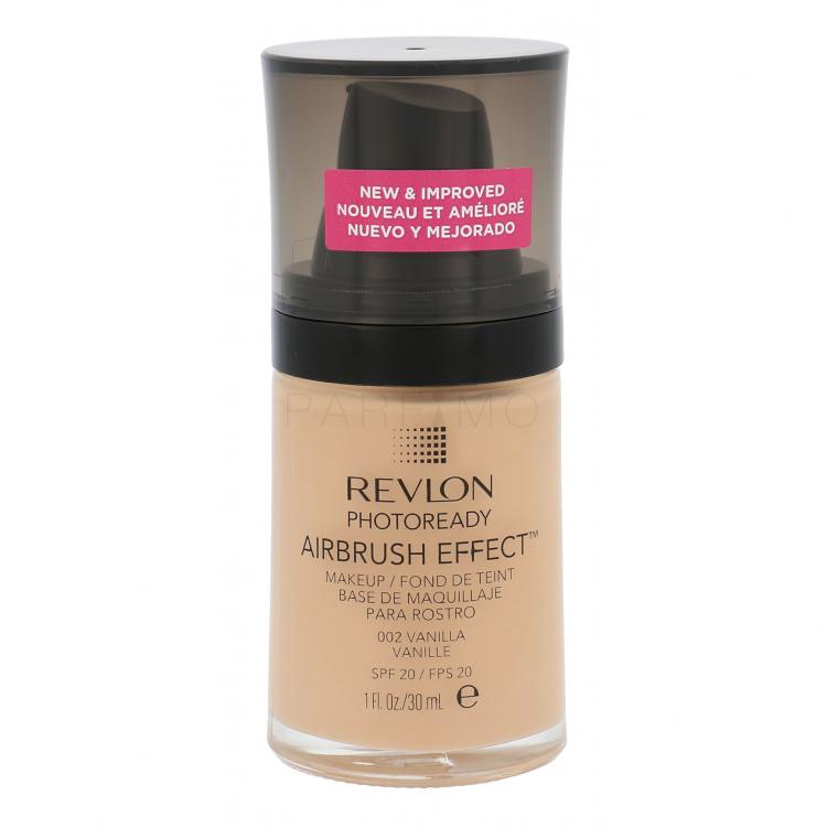 Revlon Photoready Airbrush Effect SPF20 Alapozó nőknek 30 ml Változat 002 Vanilla