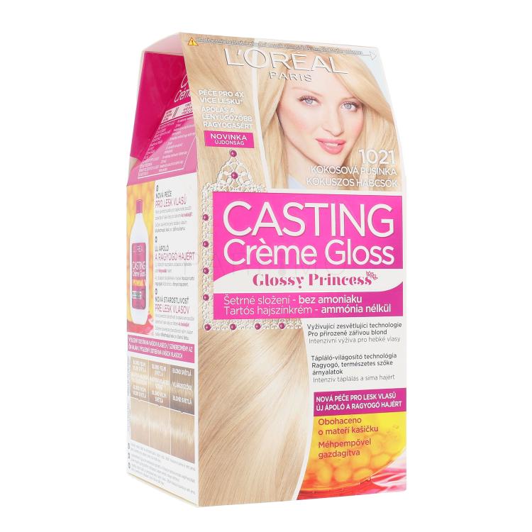L&#039;Oréal Paris Casting Creme Gloss Glossy Princess Hajfesték nőknek 48 ml Változat 1021 Coconut Baby