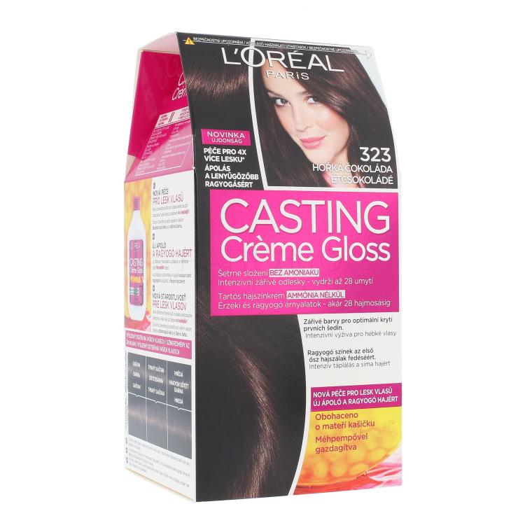 L&#039;Oréal Paris Casting Creme Gloss Hajfesték nőknek 48 ml Változat 323 Darkest Chocolate