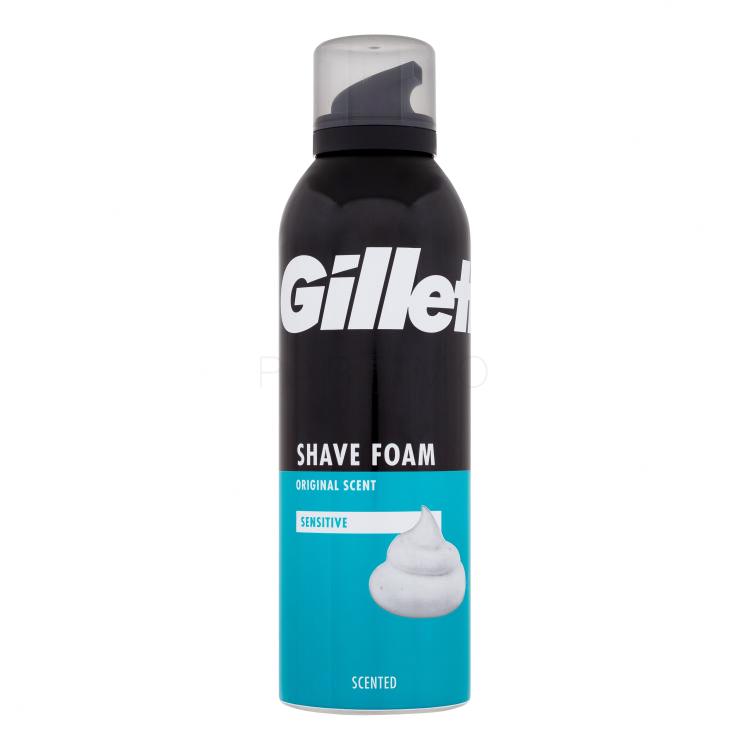 Gillette Shave Foam Original Scent Sensitive Borotvahab férfiaknak 200 ml