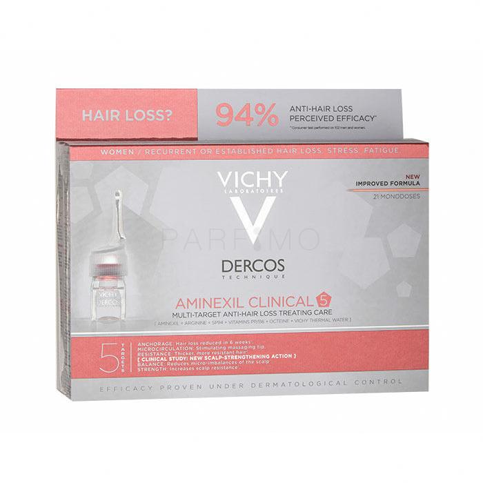 Vichy Dercos Aminexil Clinical 5 Hajszérum nőknek 21x6 ml
