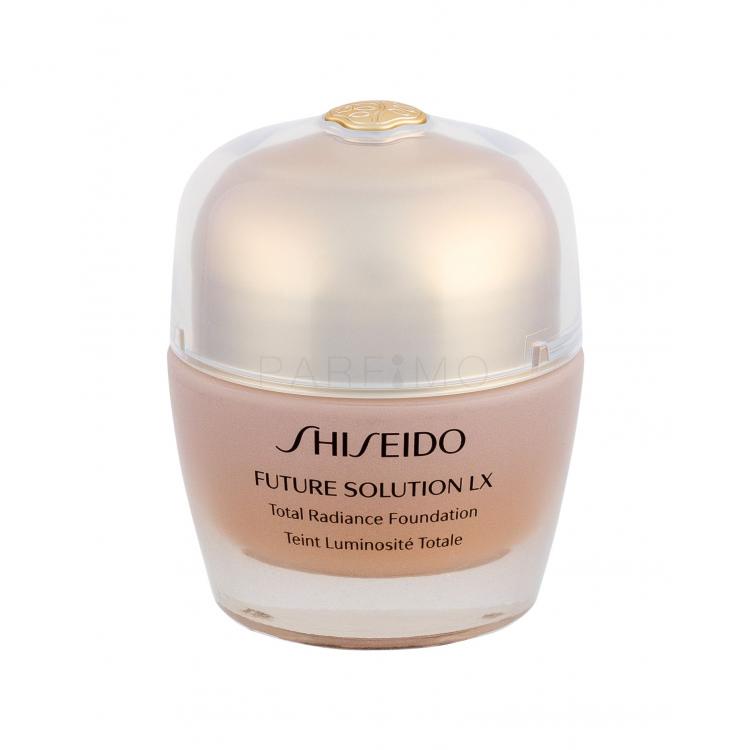 Shiseido Future Solution LX Total Radiance Foundation SPF15 Alapozó nőknek 30 ml Változat R4 Rose