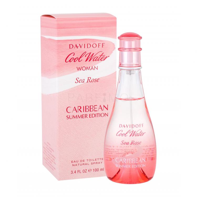 Davidoff Cool Water Sea Rose Caribbean Summer Edition Eau de Toilette nőknek 100 ml