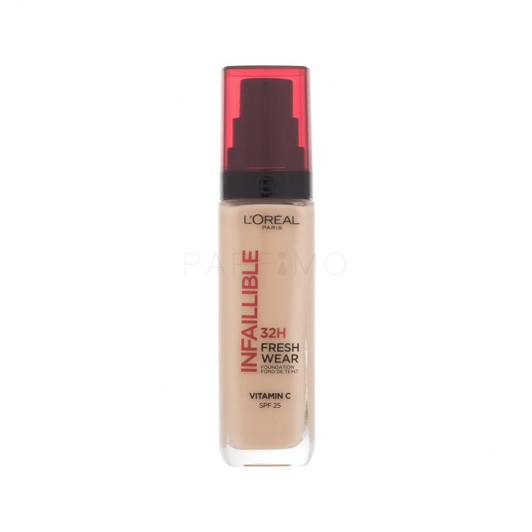L&#039;Oréal Paris Infaillible 32H Fresh Wear SPF25 Alapozó nőknek 30 ml Változat 125