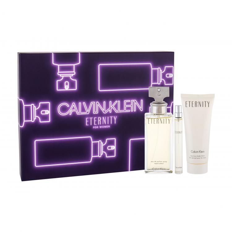 Calvin Klein Eternity SET1 Ajándékcsomagok Eau de Parfum 100 ml + testápoló 100 ml + Eau de Parfum 10 ml