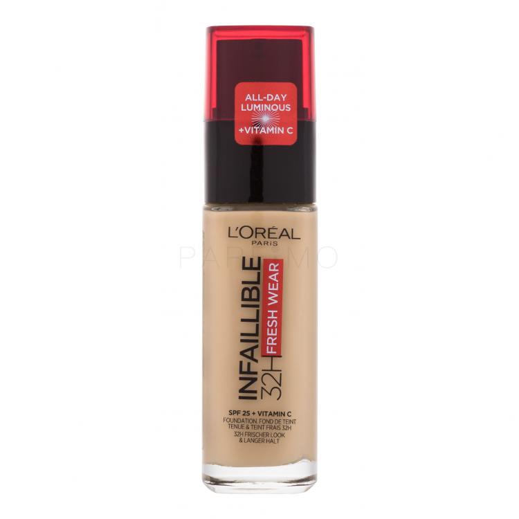 L&#039;Oréal Paris Infaillible 32H Fresh Wear SPF25 Alapozó nőknek 30 ml Változat 140