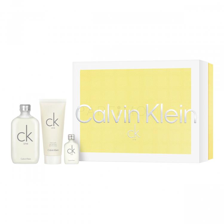 Calvin Klein CK One Ajándékcsomagok Eau de Toilette 100 ml + Eau de Toilette 15 ml + tusfürdő 100 ml