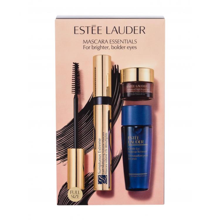 Estée Lauder Sumptuous Extreme Ajándékcsomagok Sumptuous Extreme Mascara szempillaspirál 8 ml + Advanced Night Repair Eye szemkörnyékápoló 5 ml + Gentle Eye Makeup Remover sminklemosó szemkörnyékre 30 ml