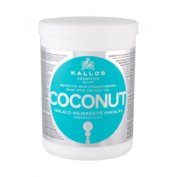 Kallos Cosmetics Coconut Hajpakolás nőknek 1000 ml