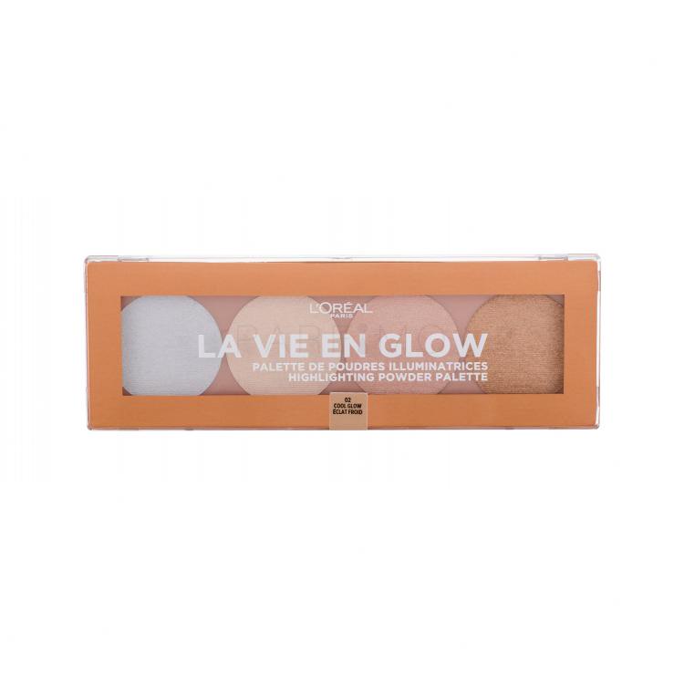 L&#039;Oréal Paris Wake Up &amp; Glow La Vie En Glow Highlighter nőknek 5 g Változat 002 Cool Glow