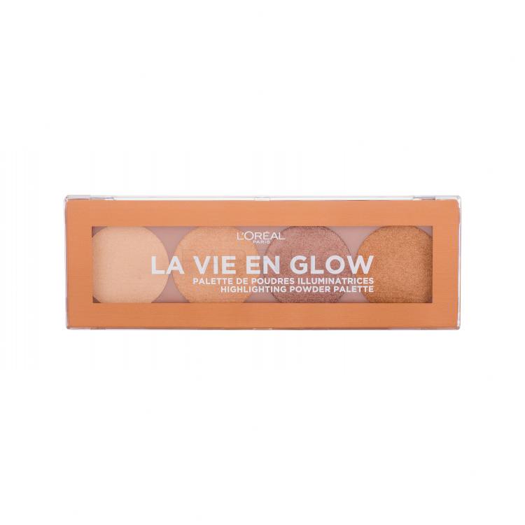 L&#039;Oréal Paris Wake Up &amp; Glow La Vie En Glow Highlighter nőknek 5 g Változat 001 Warm Glow