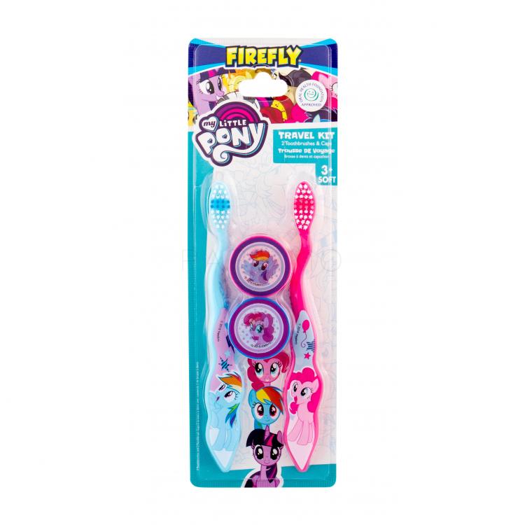 My Little Pony Toothbrush Ajándékcsomagok fogkefe 2 db + fogkefetok 2 db