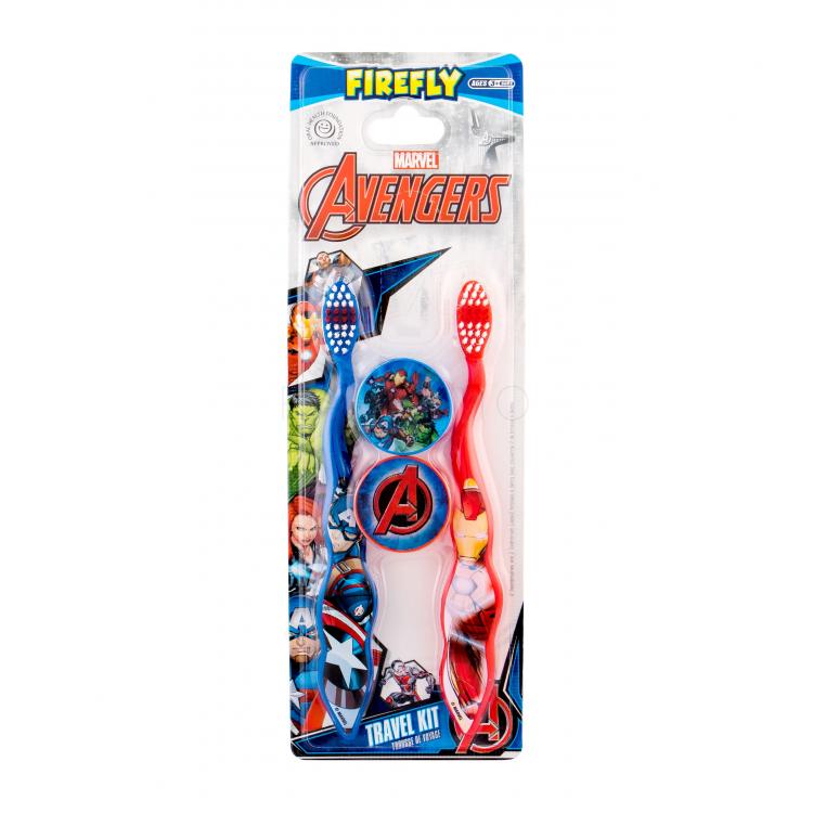 Marvel Avengers Toothbrush Ajándékcsomagok fogkefe 2 db + fogkefetok 2 db
