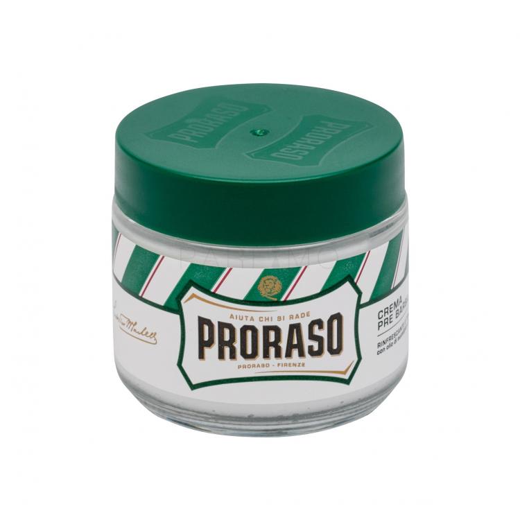 PRORASO Green Pre-Shave Cream Borotválkozás előtti termék férfiaknak 100 ml