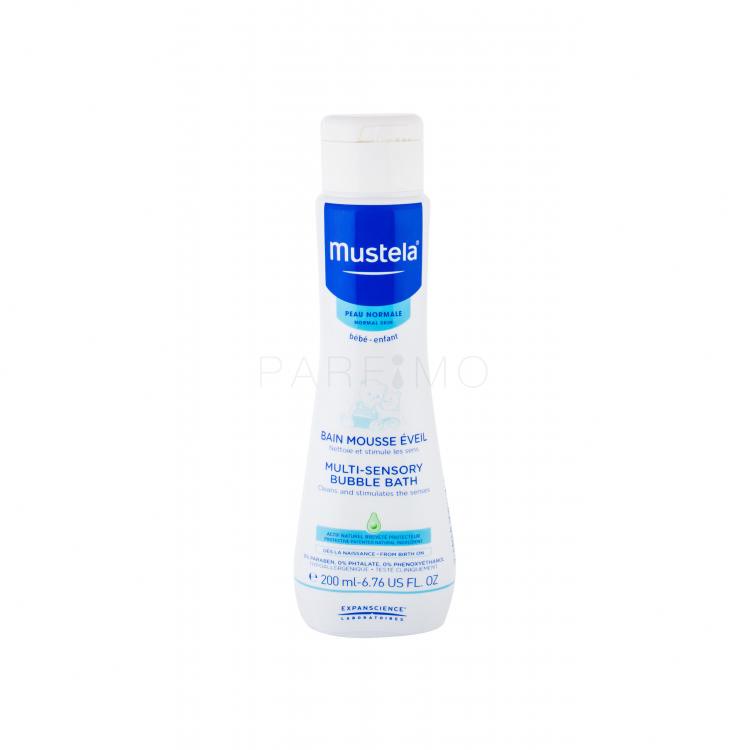 Mustela Bébé Multi-Sensory Bubble Bath Tusfürdő gyermekeknek 200 ml