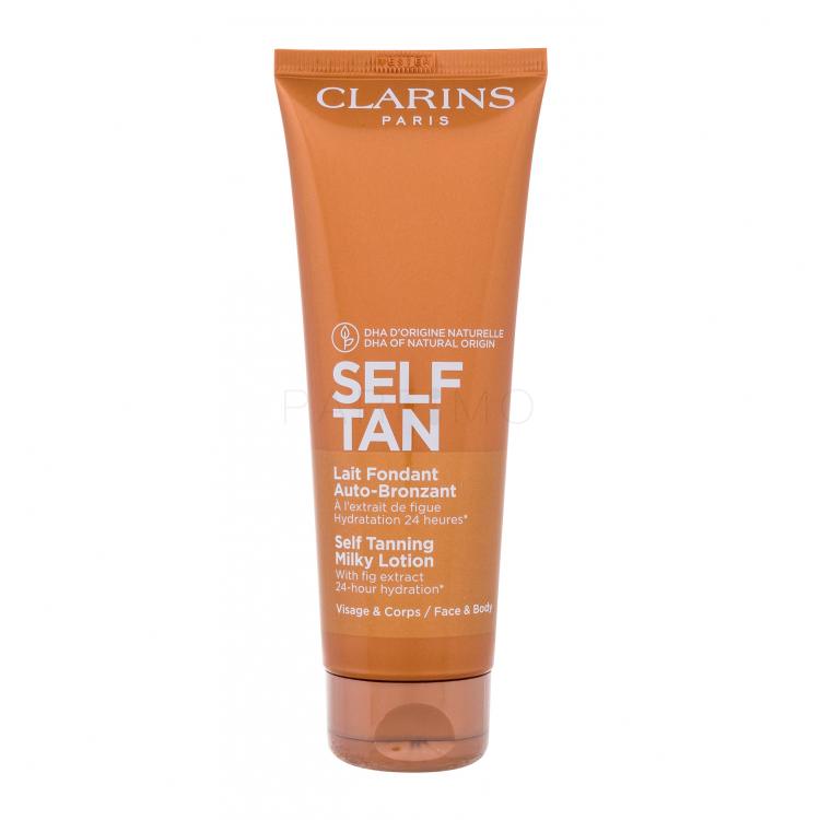 Clarins Self Tan Milky-Lotion Önbarnító készítmény nőknek 125 ml teszter