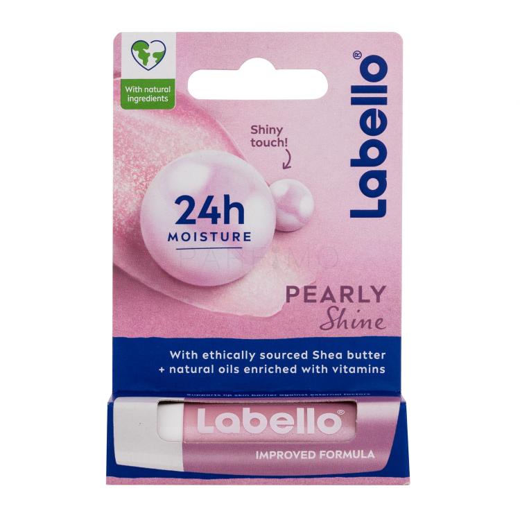 Labello Pearly Shine 24h Moisture Lip Balm Ajakbalzsam nőknek 4,8 g