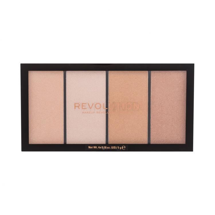 Makeup Revolution London Re-loaded Palette Highlighter nőknek 20 g Változat Lustre Lights Warm