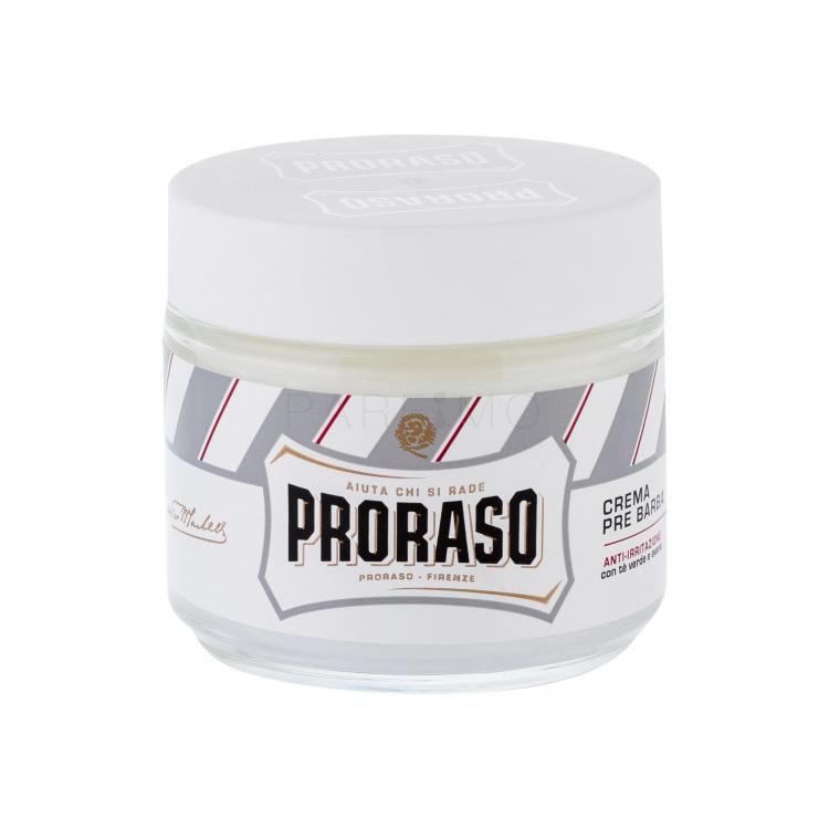 PRORASO White Pre-Shave Cream Borotválkozás előtti termék férfiaknak 100 ml