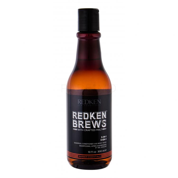 Redken Brews 3-In-1 Sampon férfiaknak 300 ml