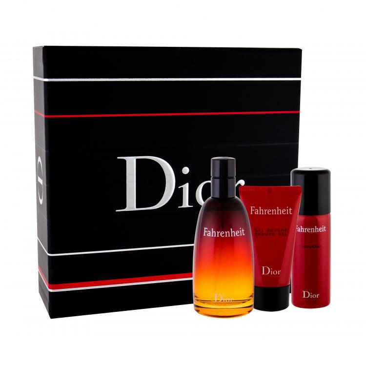 Christian Dior Fahrenheit Ajándékcsomagok Eau de Toilette 100 ml + tusfürdő 50 ml + dezodor 50 ml