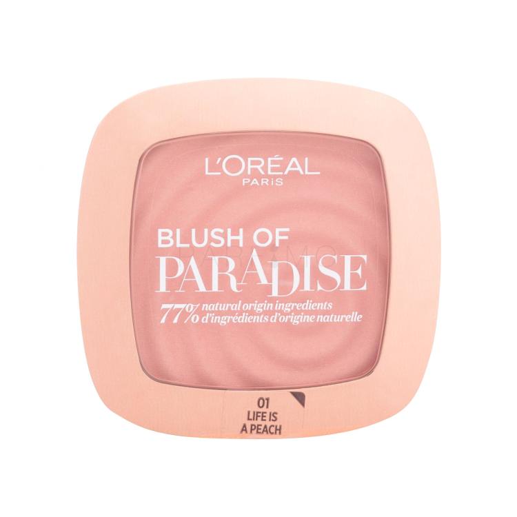 L&#039;Oréal Paris Paradise Blush Pirosító nőknek 9 ml Változat 01 Life Is Peach