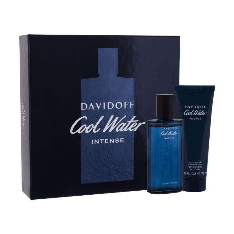 Davidoff Cool Water Intense Ajándékcsomagok Eau de Parfum 75 ml + tusfürdő 75 ml