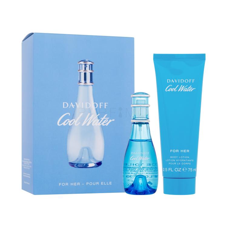 Davidoff Cool Water Ajándékcsomagok Eau de Toilette 30 ml + testápoló tej 75 ml