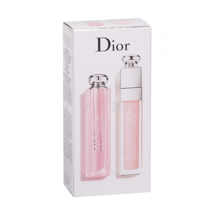 Christian Dior Addict Lip Maximizer Hyaluronic Ajándékcsomagok Lip Maximizer szájfény 6 ml + Lip Glow Reviver Balm ajakbalzsam 6,5 g 001 Pink