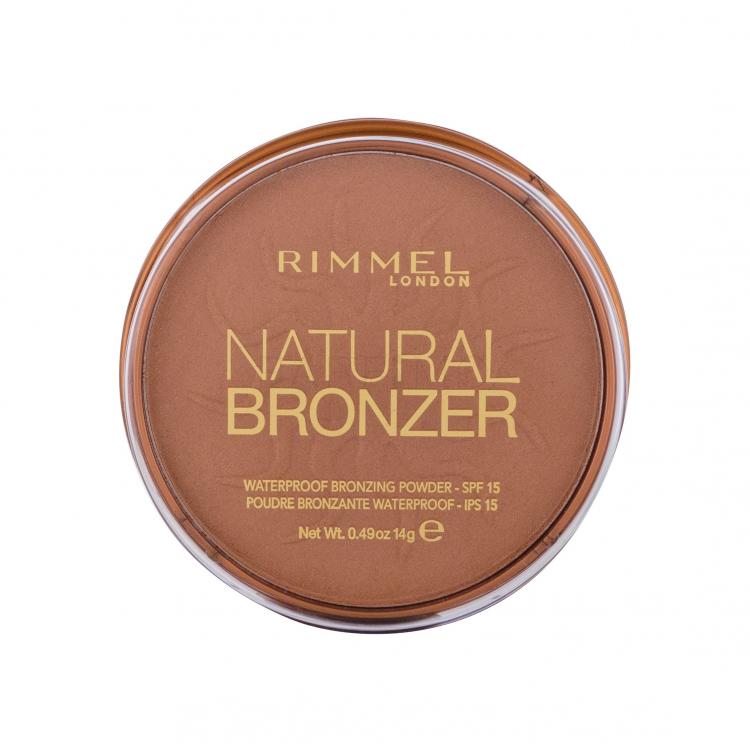 Rimmel London Natural Bronzer SPF15 Bronzosító nőknek 14 g Változat 027 Sun Dance