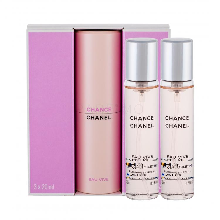 Chanel Chance Eau Vive Eau de Toilette nőknek 3x20 ml